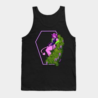 purple demon with plants Tank Top